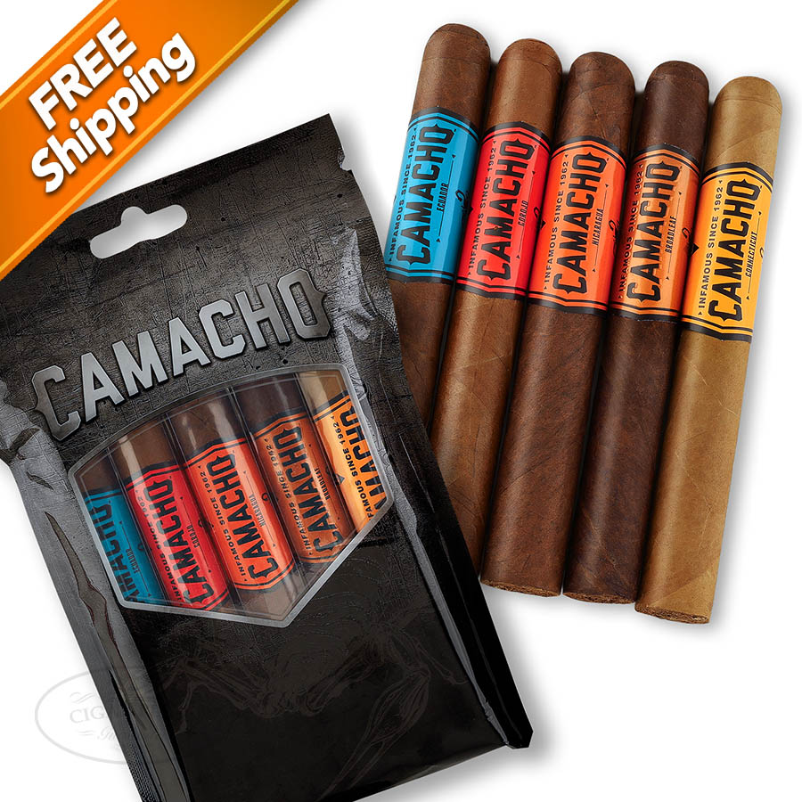 Image of Camacho Bold 5ive Fresh Pack Sampler of 5 Cigars