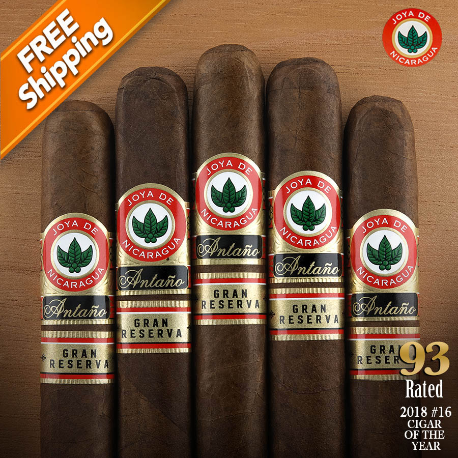 Image of Joya de Nicaragua Antano Gran Reserva Robusto Grande Pack of 5 Cigars - 2018 #16 Cigar of the Year