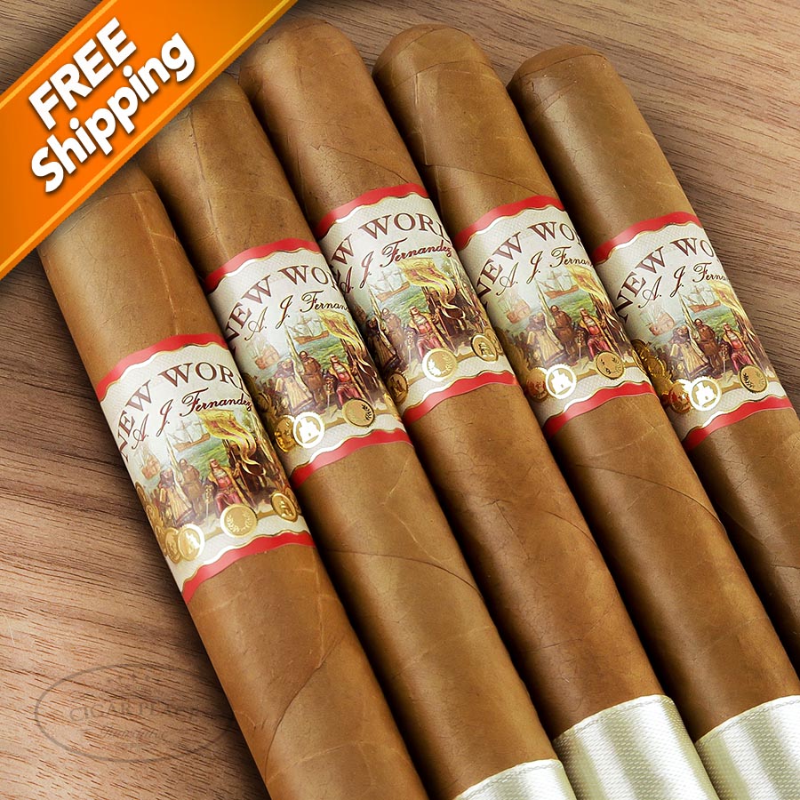Image of New World Connecticut Corona Gorda Pack of 5 Cigars