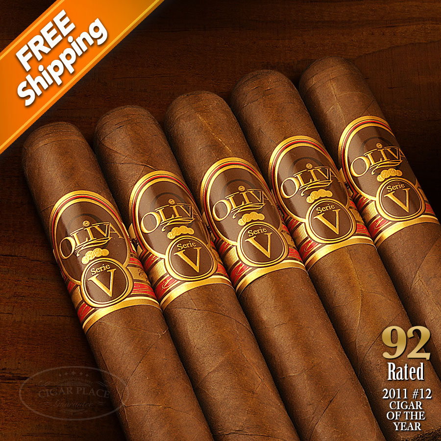 Image of Oliva Serie V Double Robusto Pack of 5 Cigars - 2011 #22 Cigar of the Year