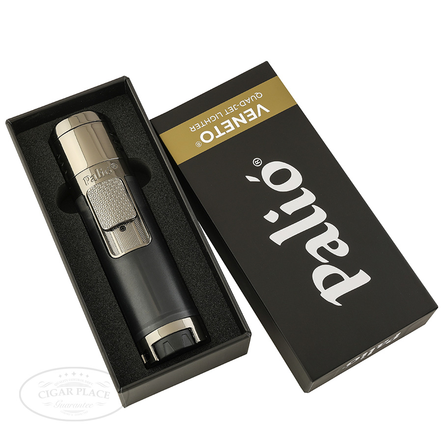 Image of Palio Veneto Quad Jet Flame Lighter - Black 