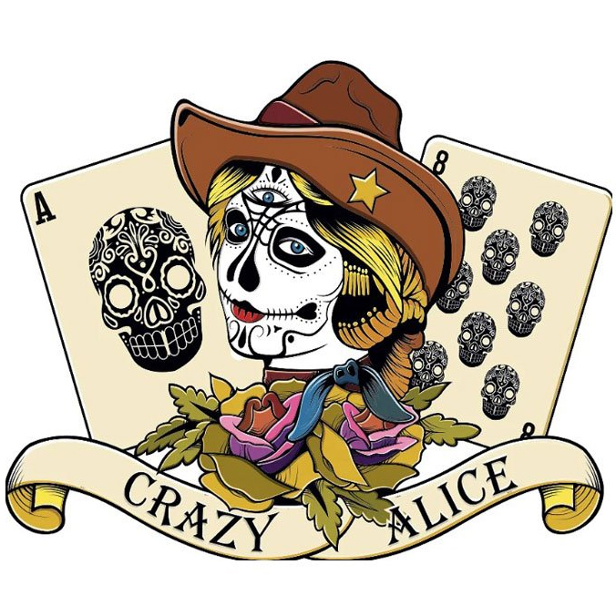 crazy alice deadwood cigars logo