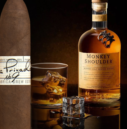 Pairing Liga Privada Cigars with Monkey Shoulder Scotch